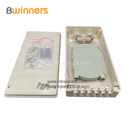 Plastic 12 Port Fiber Optic Terminal Distribution Box Wall Mount